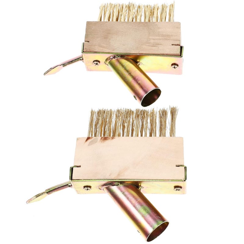 Steel Wire Brush Manual Weeding Tool Set 2pcs Garden Popper for Deck Cleaning - Image 1
